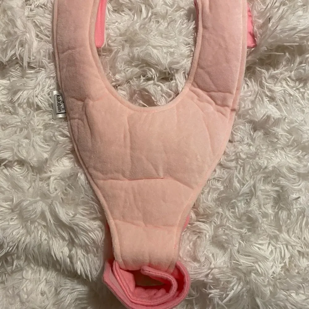 Kakiblin Hands Free Baby Bottle Holder, Pink Bunny